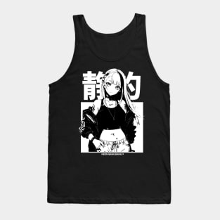 Minimalist Japanese Anime Girl Streetwear Tank Top